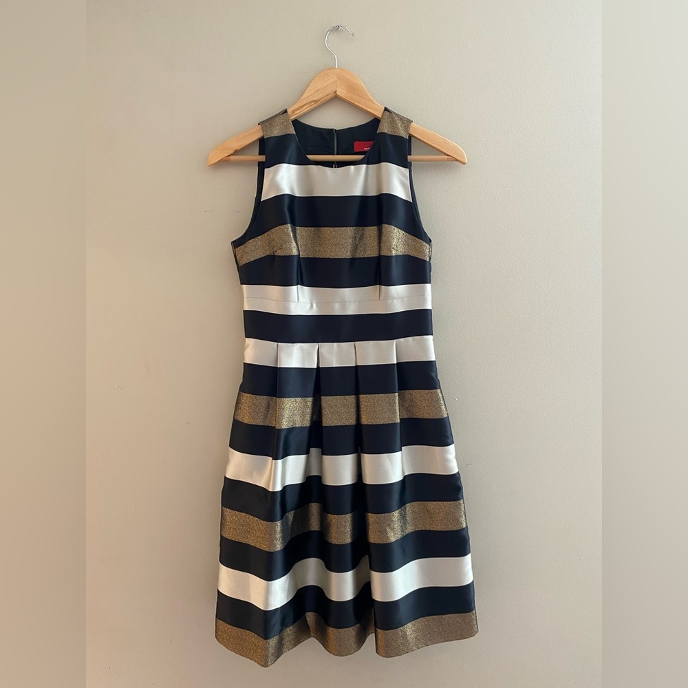 Striped formal dress